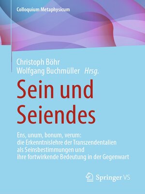 cover image of Sein und Seiendes